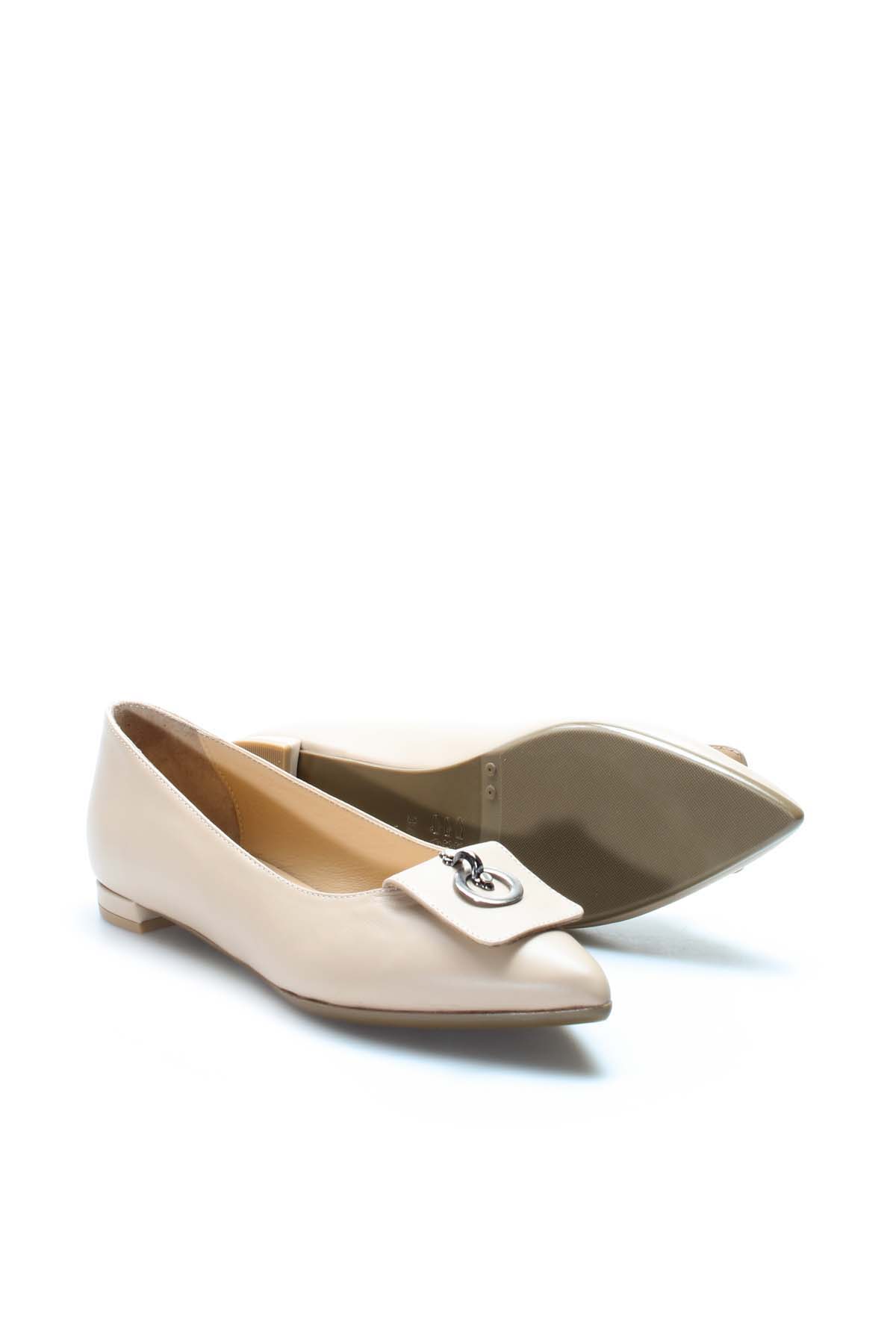 Hakiki Deri Kadın Babet Ayakkabı 019ZA21-131 - Görsel 6