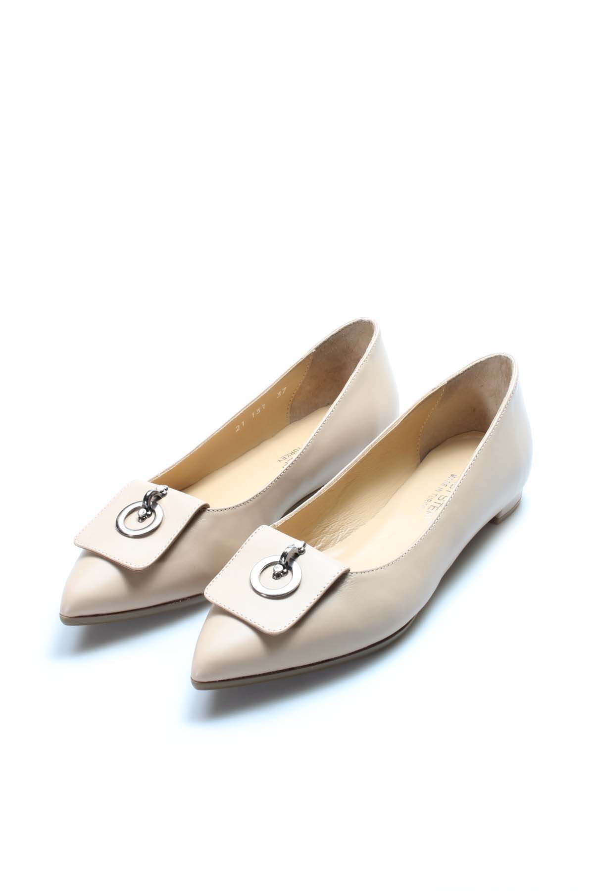 Hakiki Deri Kadın Babet Ayakkabı 019ZA21-131 - Görsel 7