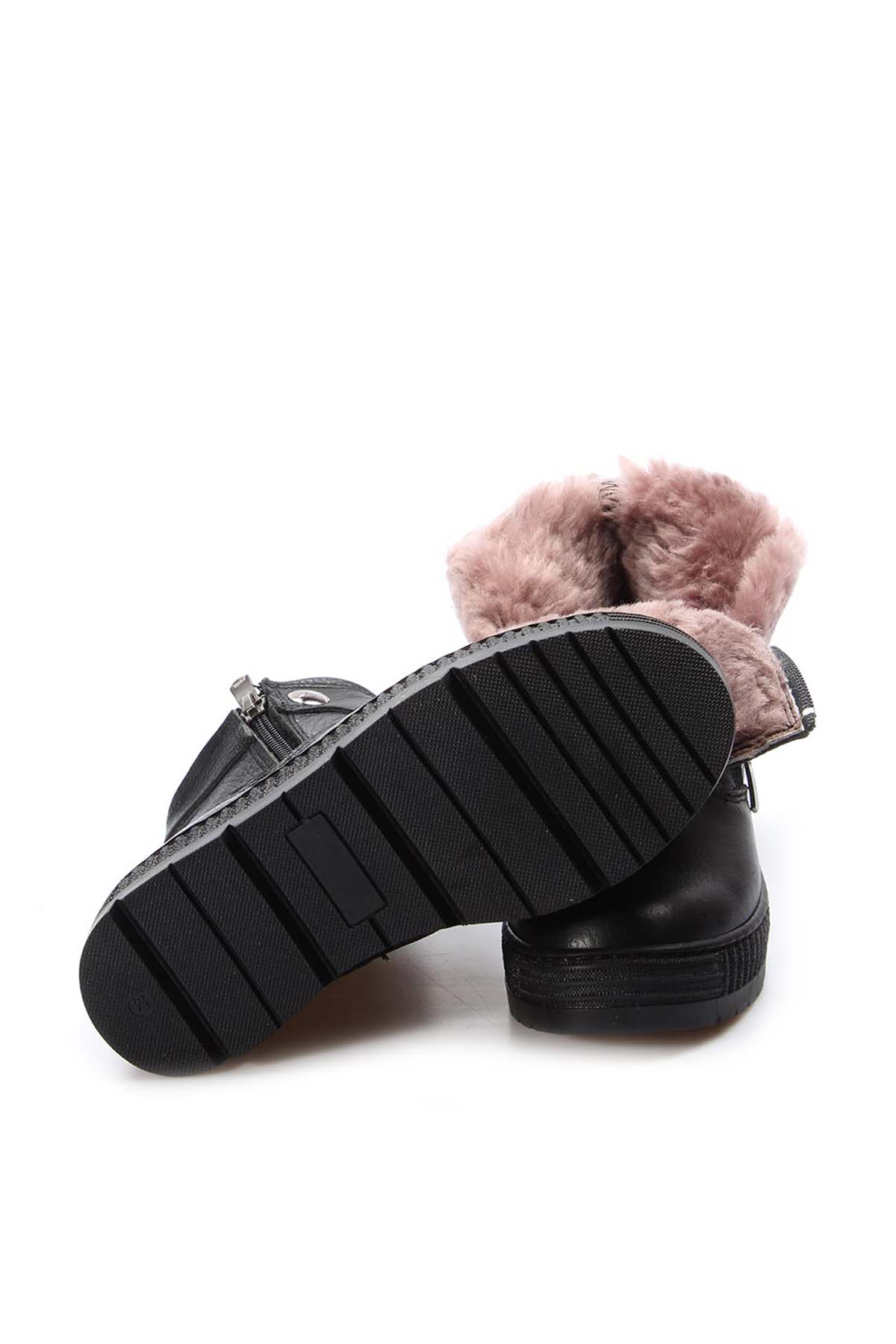 Hakiki Deri Kürklü Unisex Çocuk Klasik Bot 769KXA120 - Görsel 5