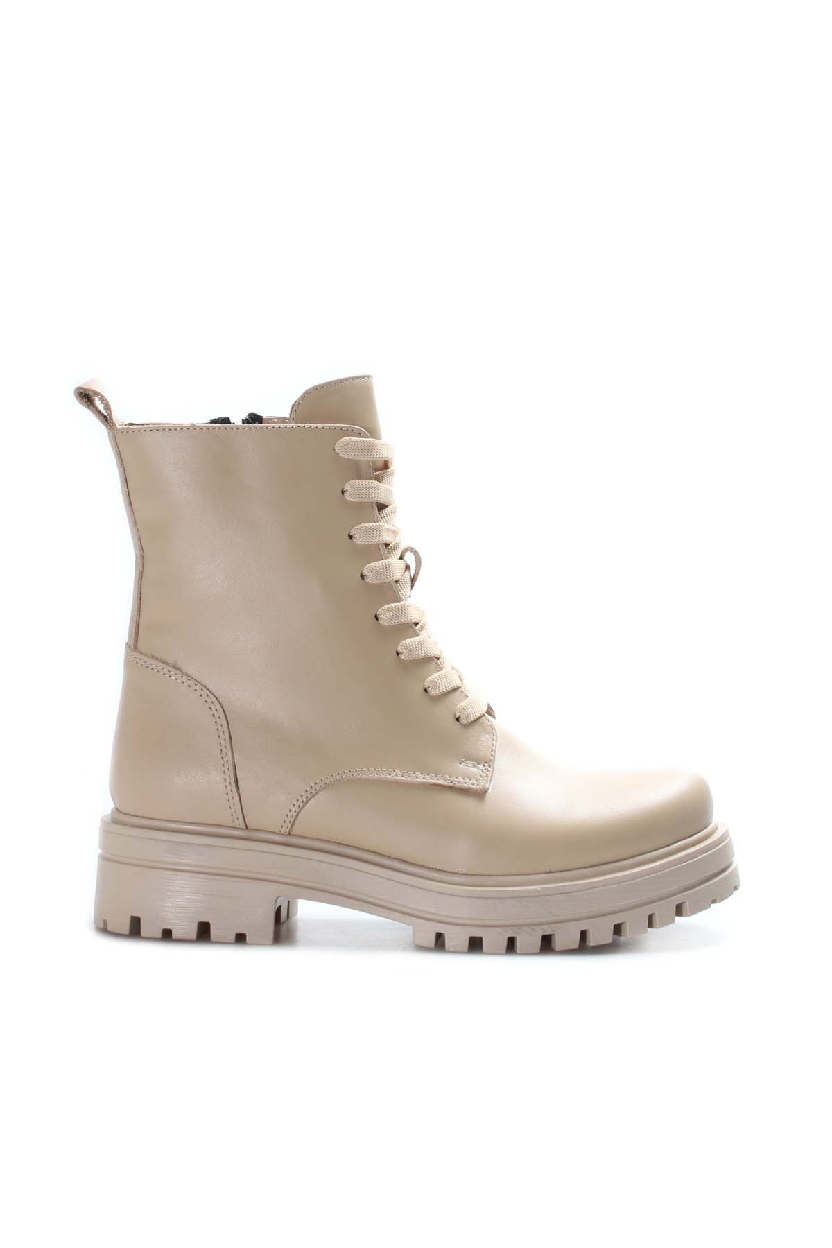 Hakiki Deri Kürklü Kadın Klasik Bot 757KZA21075 - Görsel 2