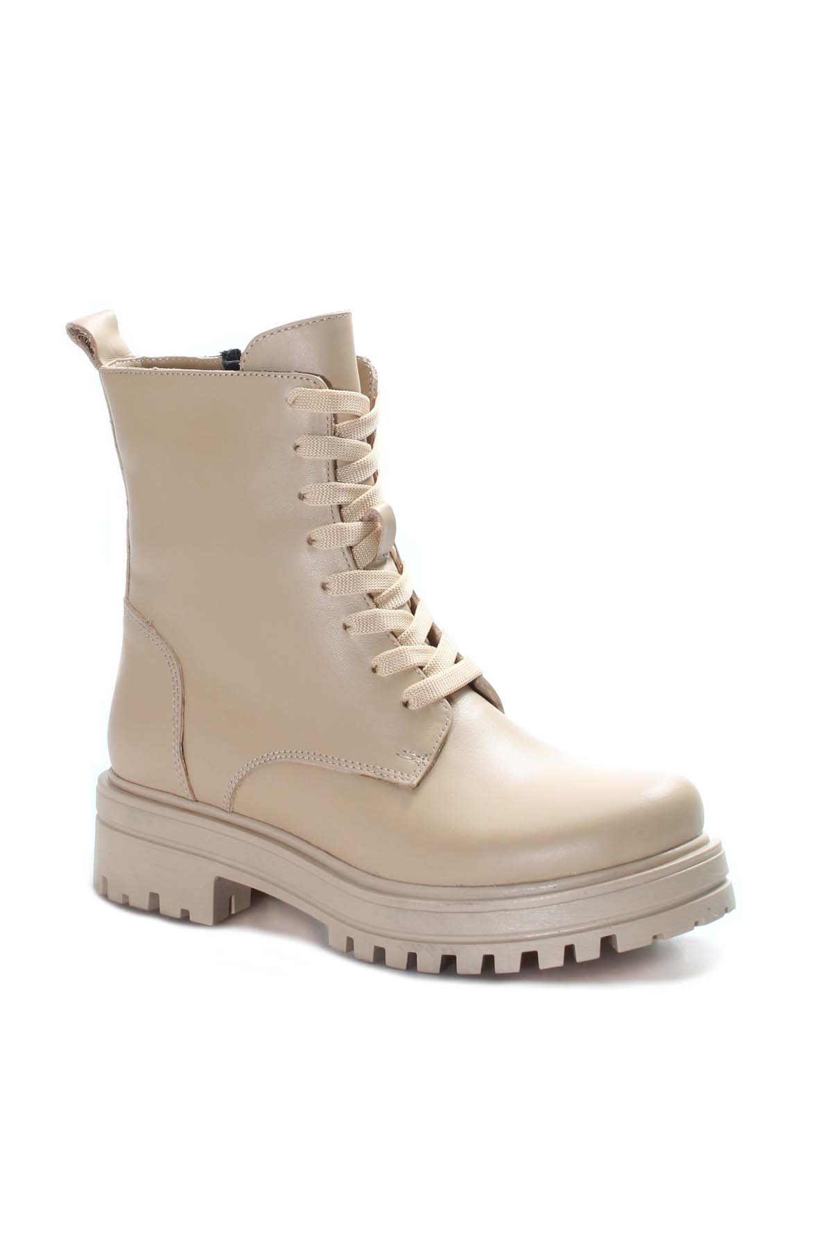 Hakiki Deri Kürklü Kadın Klasik Bot 757KZA21075 - Görsel 4