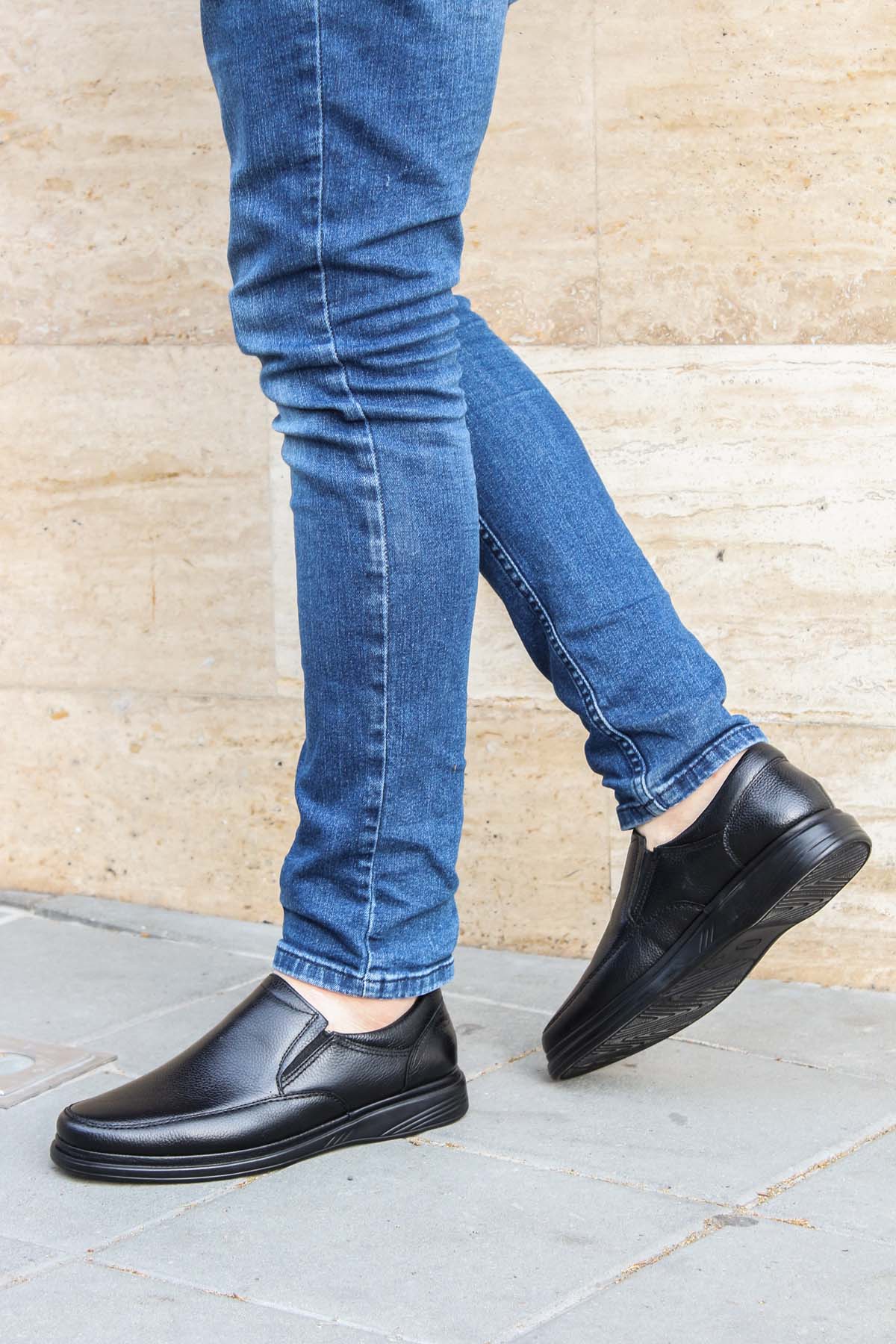 Hakiki Deri Ortopedik Erkek Casual Ayakkabı 815MA1301 - Görsel 2