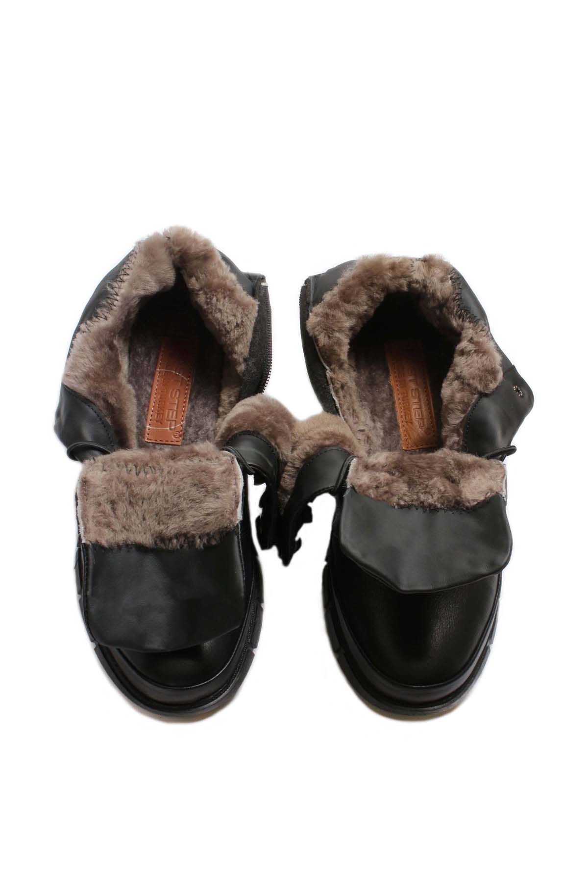 Hakiki Deri Kürklü Erkek Spor Bot 717KMA10335-2 - Görsel 5