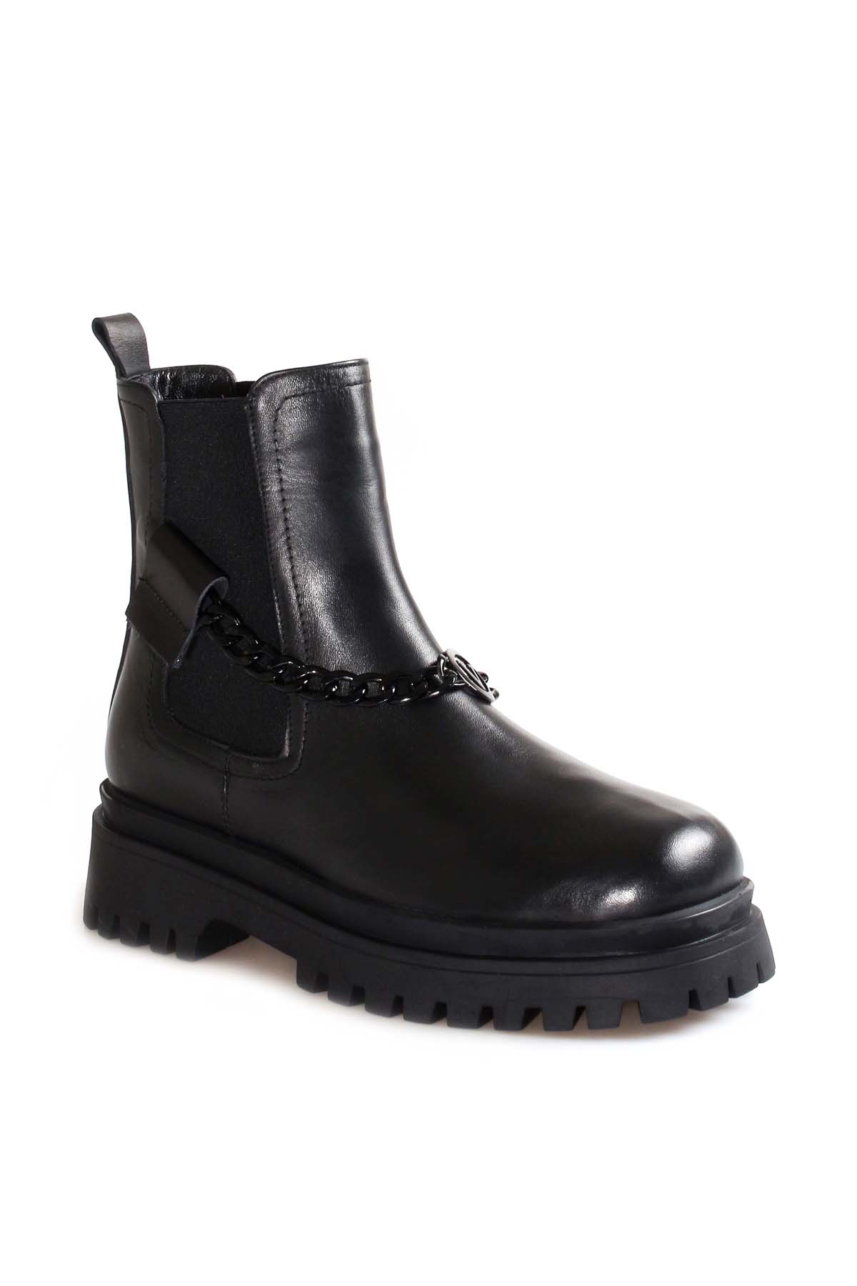 Hakiki Deri Kadın Klasik Bot 916SZA3578 - Görsel 4