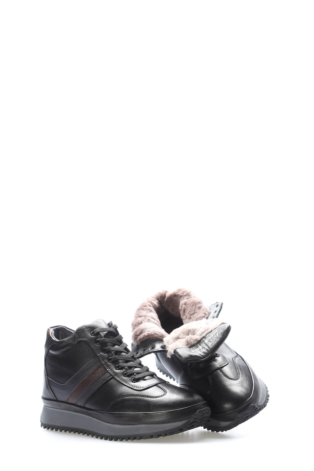 Hakiki Deri Kürklü Erkek Spor Bot 722KMA685 - Görsel 5