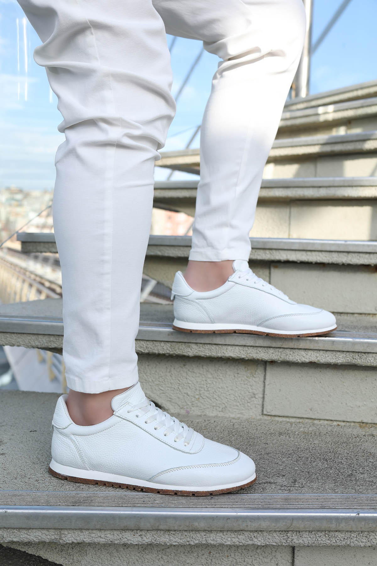 Hakiki Deri Erkek Spor Ayakkabı 723MA3400 - Görsel 2