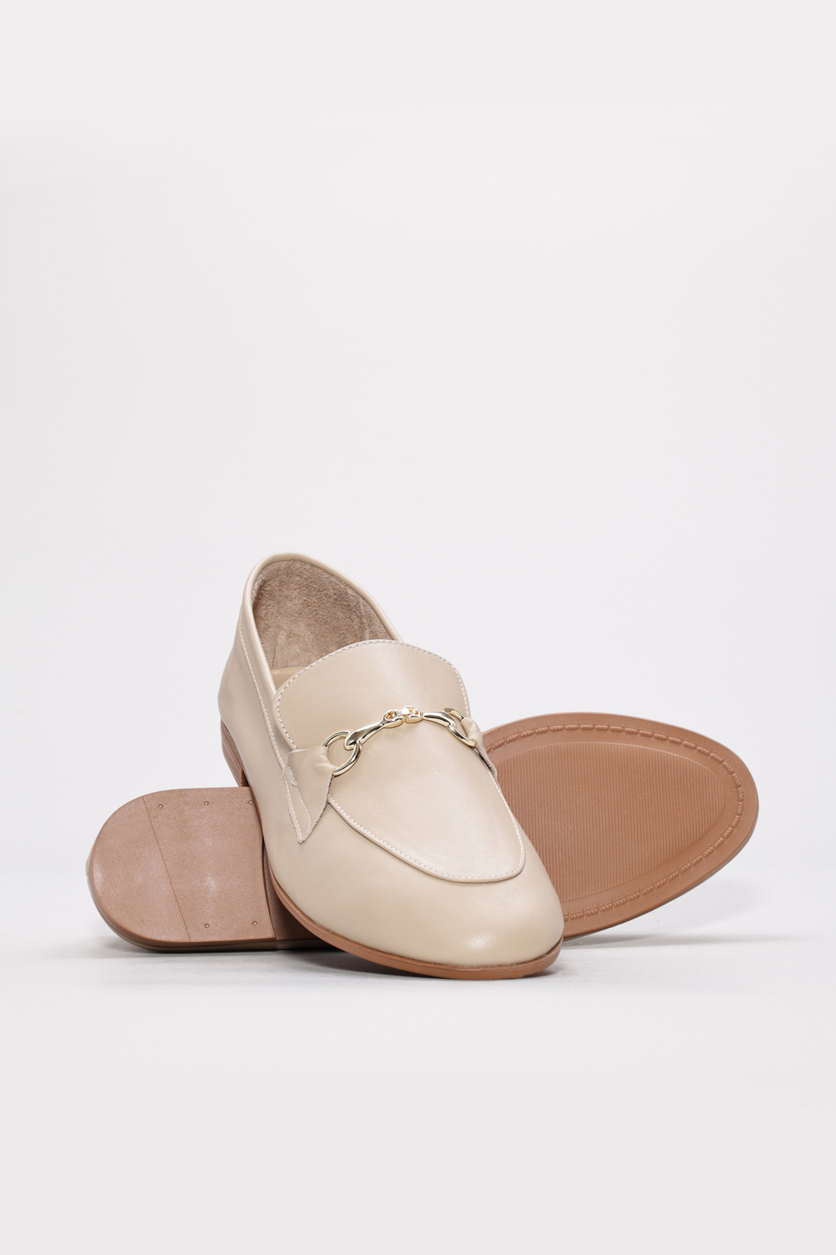 Hakiki Deri Kadın Babet Ayakkabı 419ZAE-15 - Görsel 4