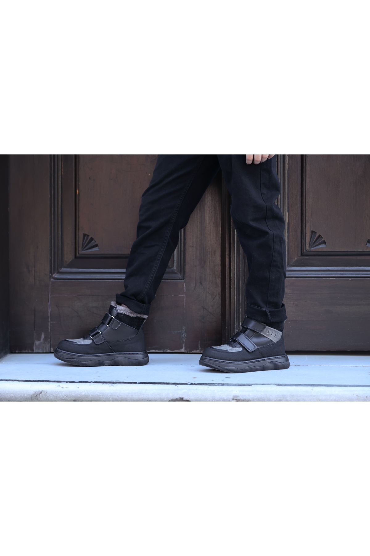 Hakiki Deri Kürklü Unisex Çocuk Klasik Bot 157KXA2710 - Görsel 2