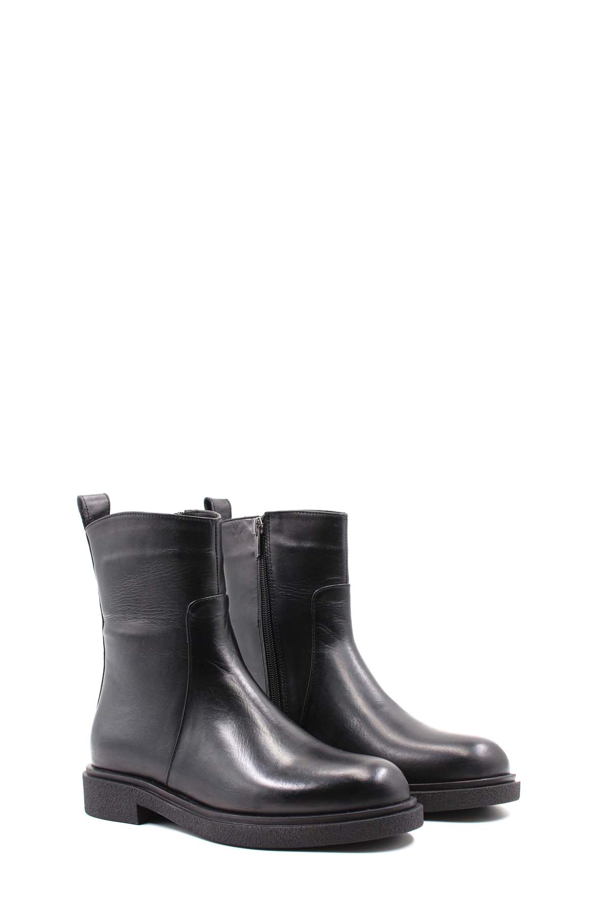 Hakiki Deri Kadın Klasik Bot 866SZA321 - Görsel 5