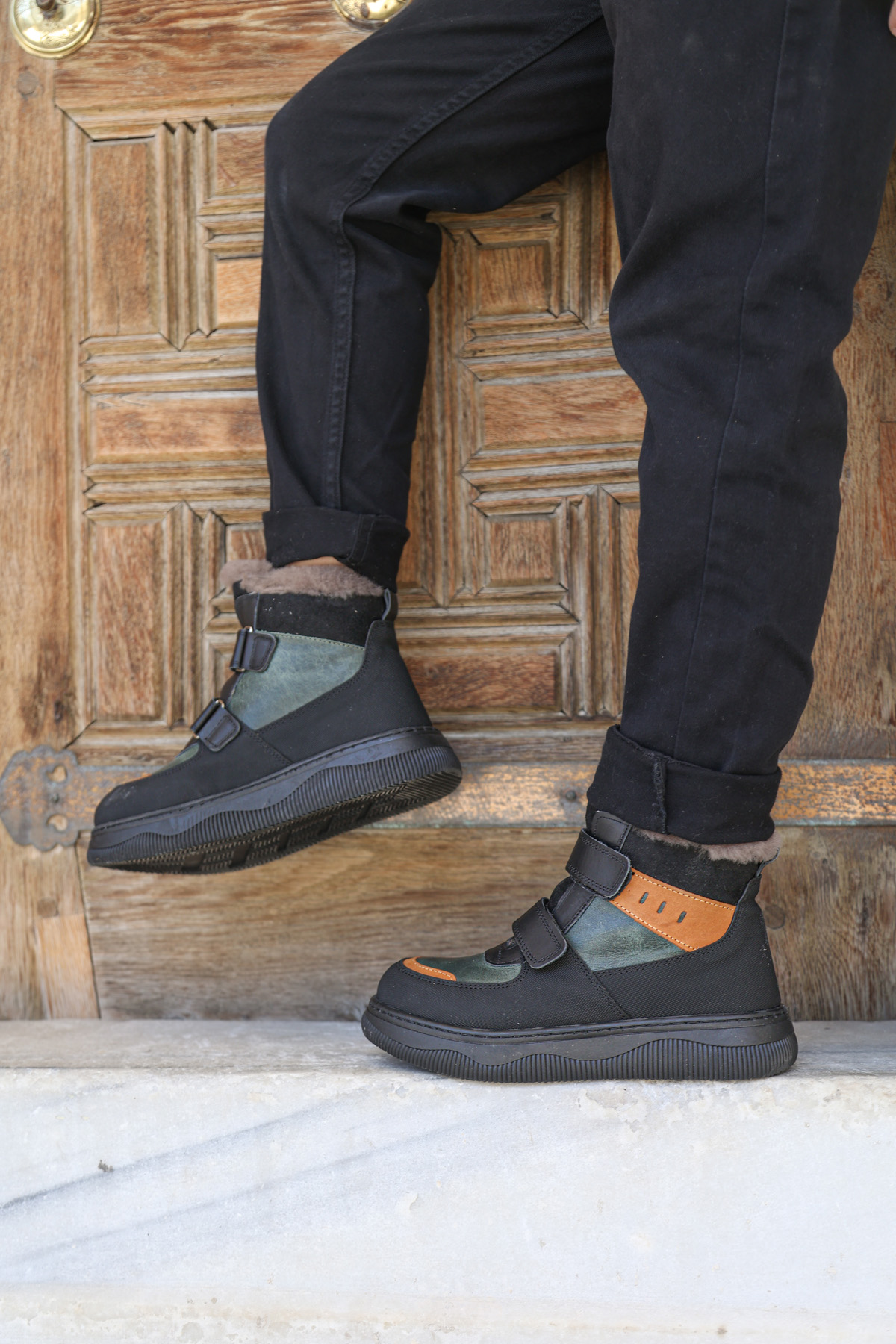 Hakiki Deri Kürklü Unisex Çocuk Klasik Bot 157KXA2710 - Görsel 2