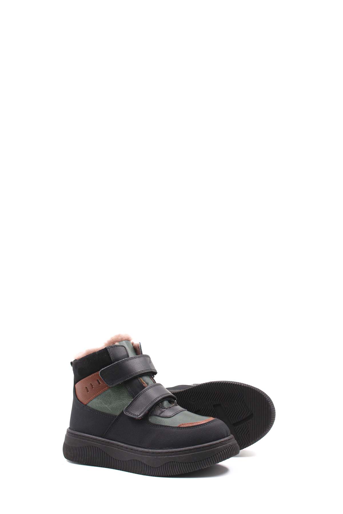 Hakiki Deri Kürklü Unisex Çocuk Klasik Bot 157KXA2710 - Görsel 5