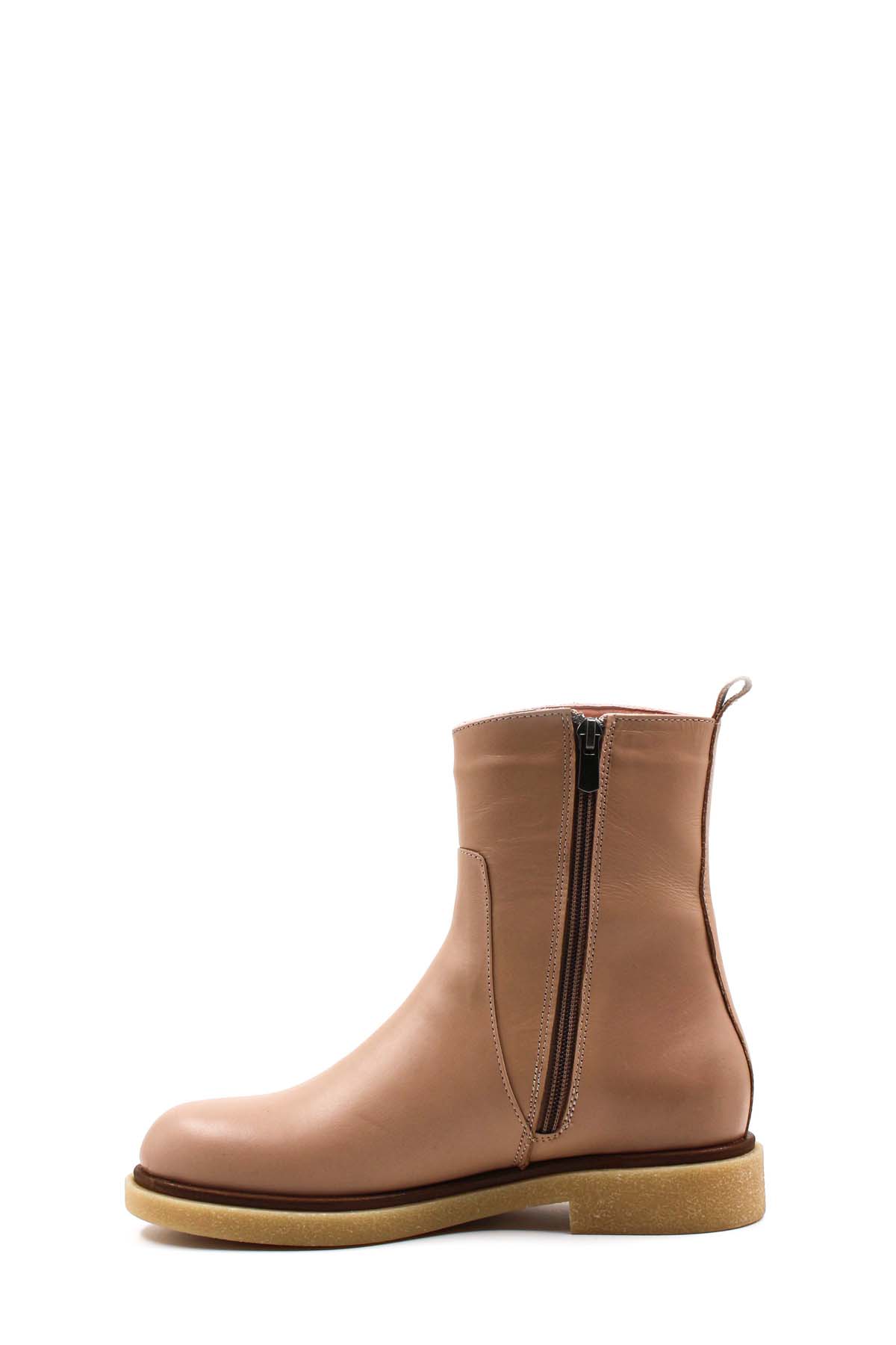 Hakiki Deri Kürklü Kadın Klasik Bot 866KZA321 - Görsel 3