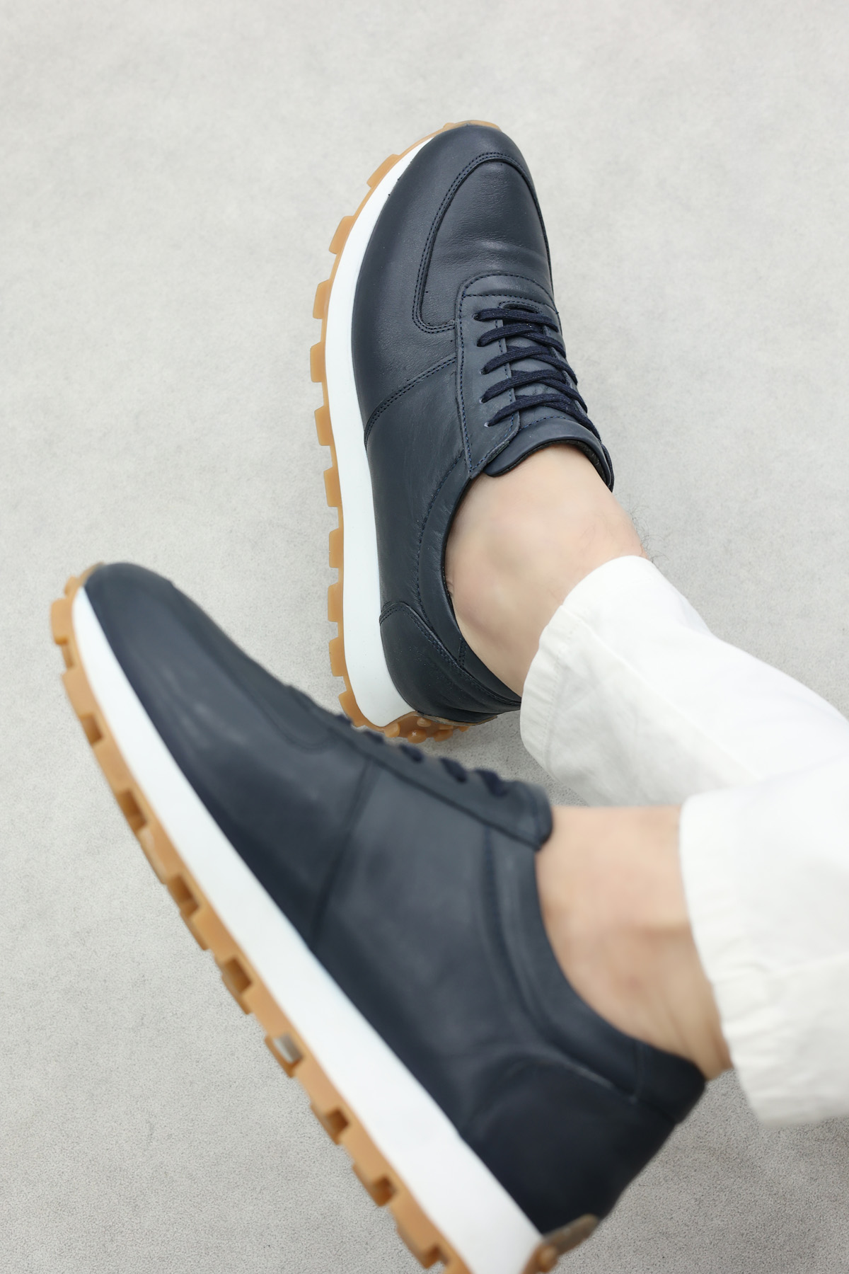 Hakiki Deri Erkek Casual Ayakkabı 154MA708 - Görsel 2