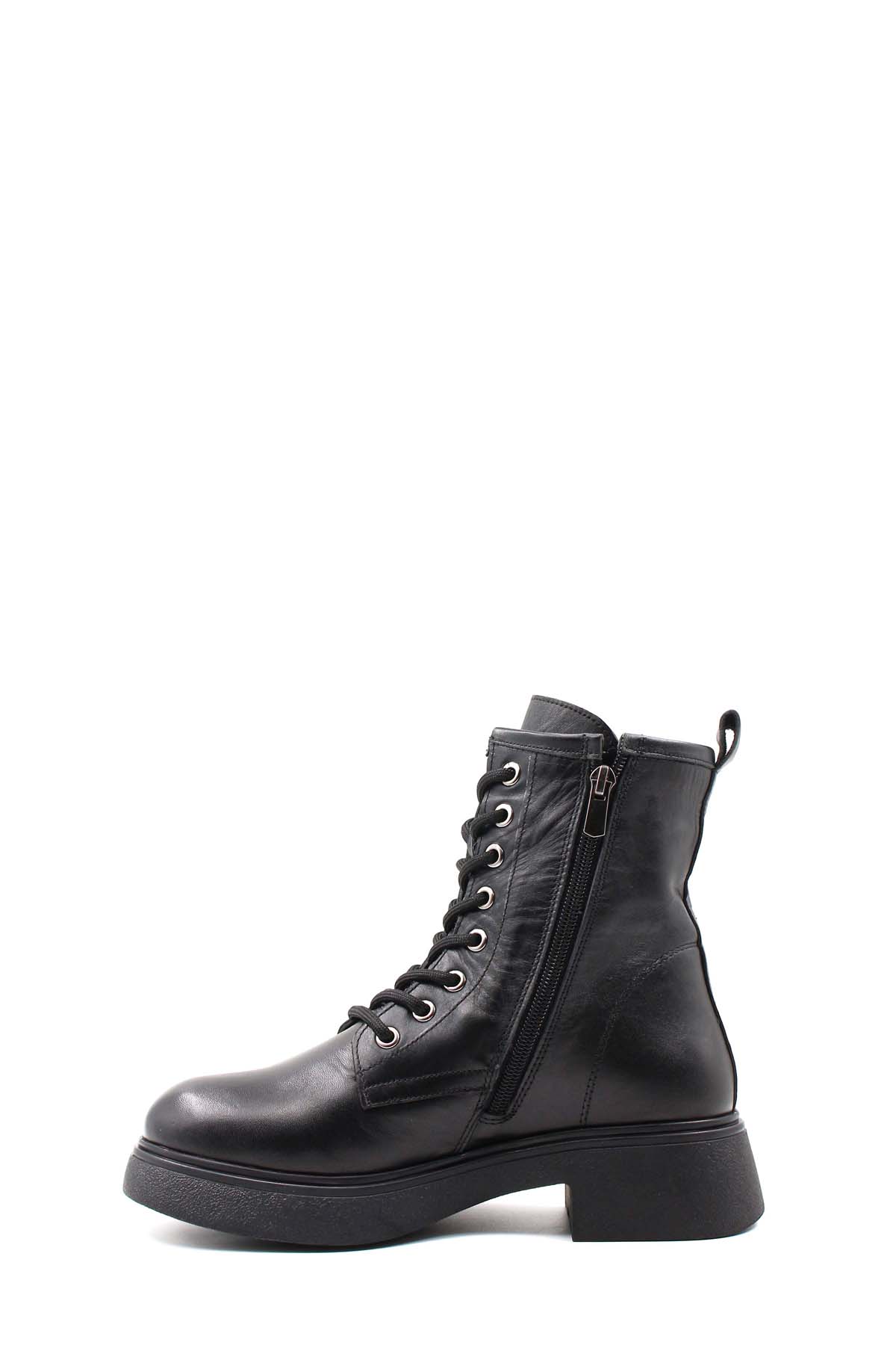 Hakiki Deri Kürklü Kadın Klasik Bot 124KZA2420 - Görsel 4