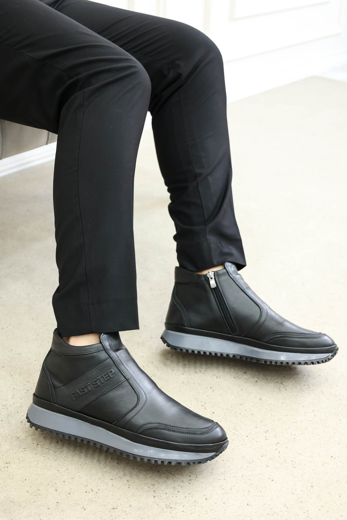 Hakiki Deri Kürklü Erkek Spor Bot 722KMA241 - Görsel 2