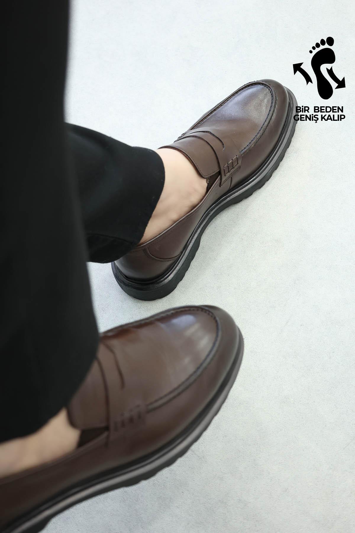 Hakiki Deri Erkek Klasik Ayakkabı 741MA506E30 - Görsel 3