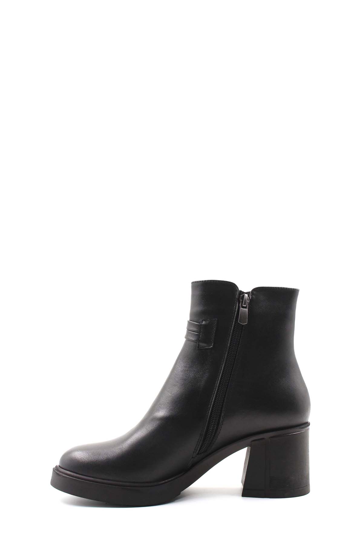 Hakiki Deri Kürklü Kadın Klasik Bot 757KZA24514 - Görsel 3