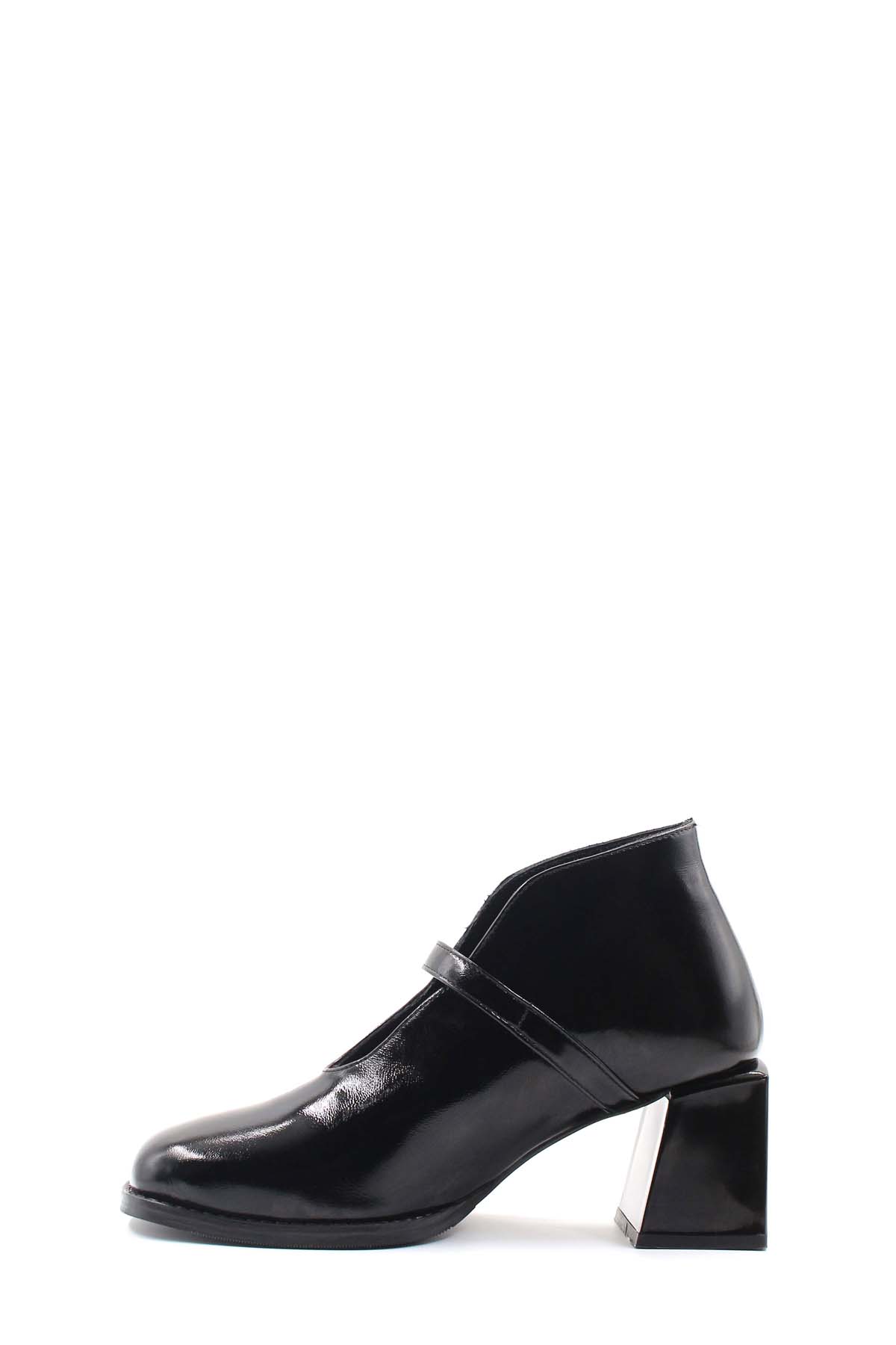 Hakiki Deri Kadın Kalın Topuklu Bot 064SZA230 - Görsel 4