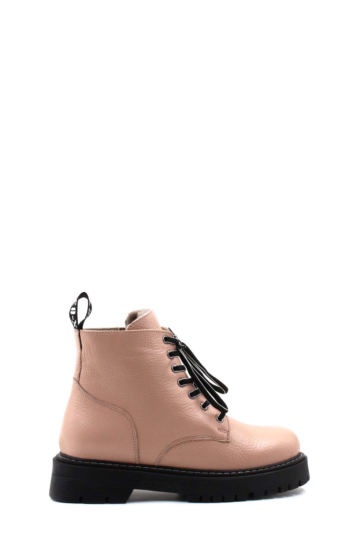 Hakiki Deri Kürklü Kadın Klasik Bot 916KZA3422 - Görsel 2