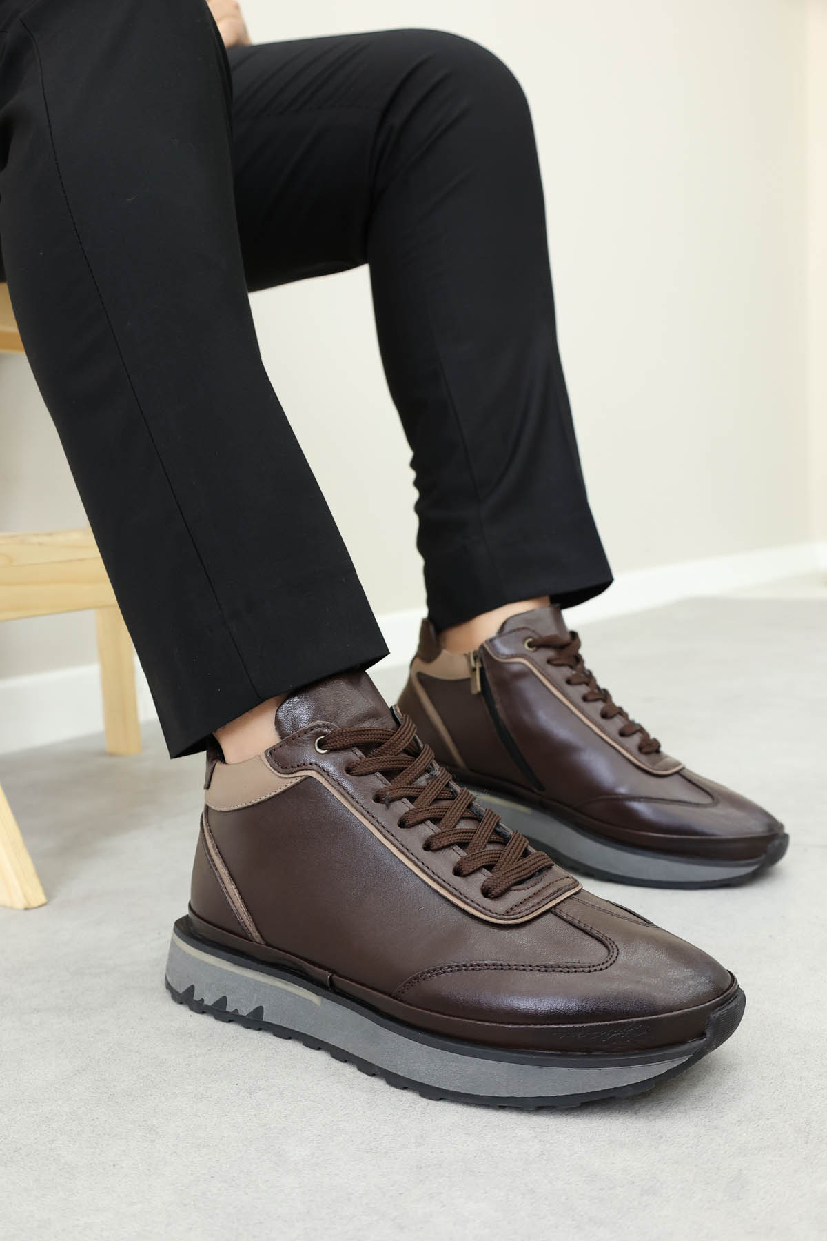 Hakiki Deri Erkek Klasik Bot 855SMA3066 - Görsel 2