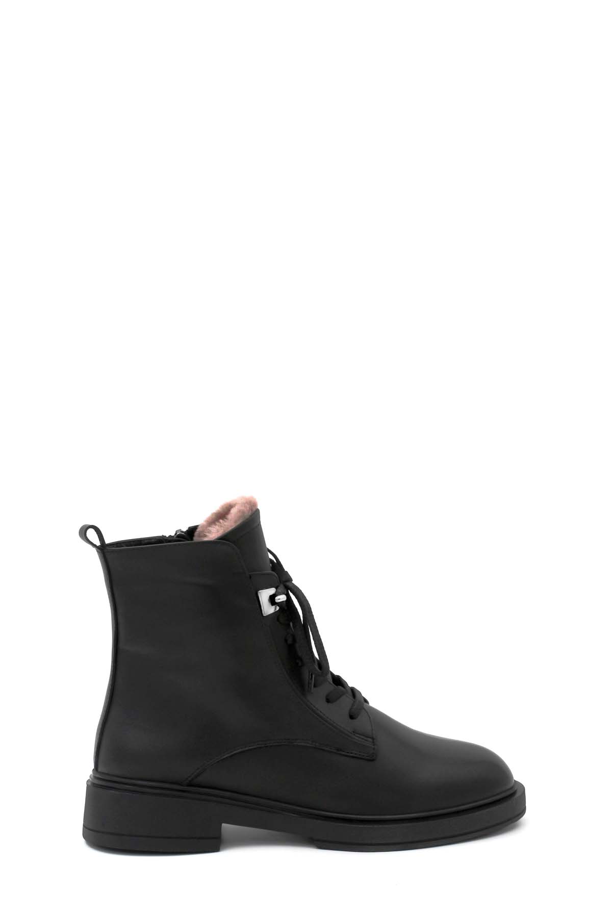 Hakiki Deri Kürklü Kadın Klasik Bot 916KZA3798 - Görsel 3