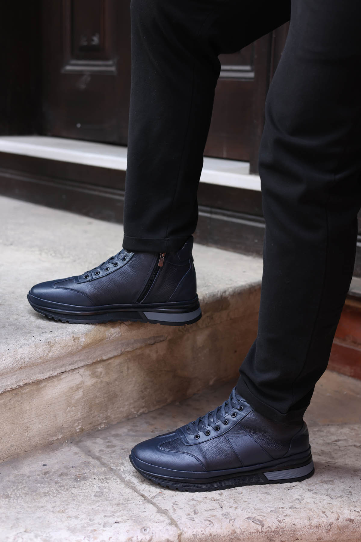 Hakiki Deri Kürklü Erkek Spor Bot 722KMA306 - Görsel 2