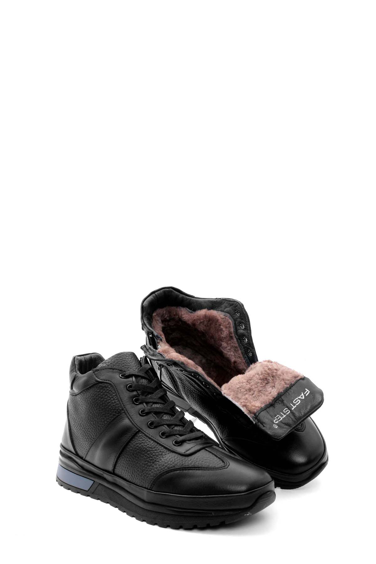 Hakiki Deri Kürklü Erkek Spor Bot 722KMA306 - Görsel 5