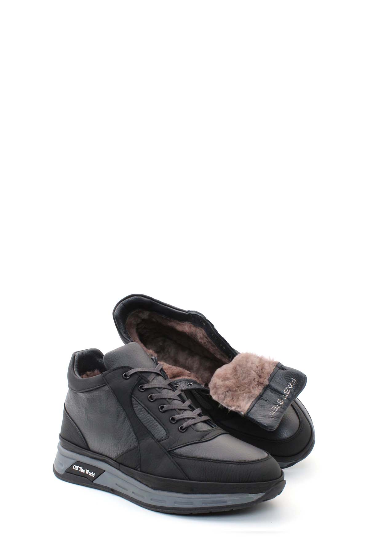 Hakiki Deri Kürklü Erkek Spor Bot 722KMA317 - Görsel 5