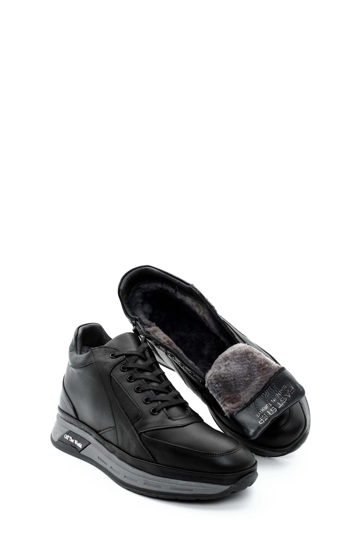 Hakiki Deri Kürklü Erkek Spor Bot 722KMA317 - Görsel 5