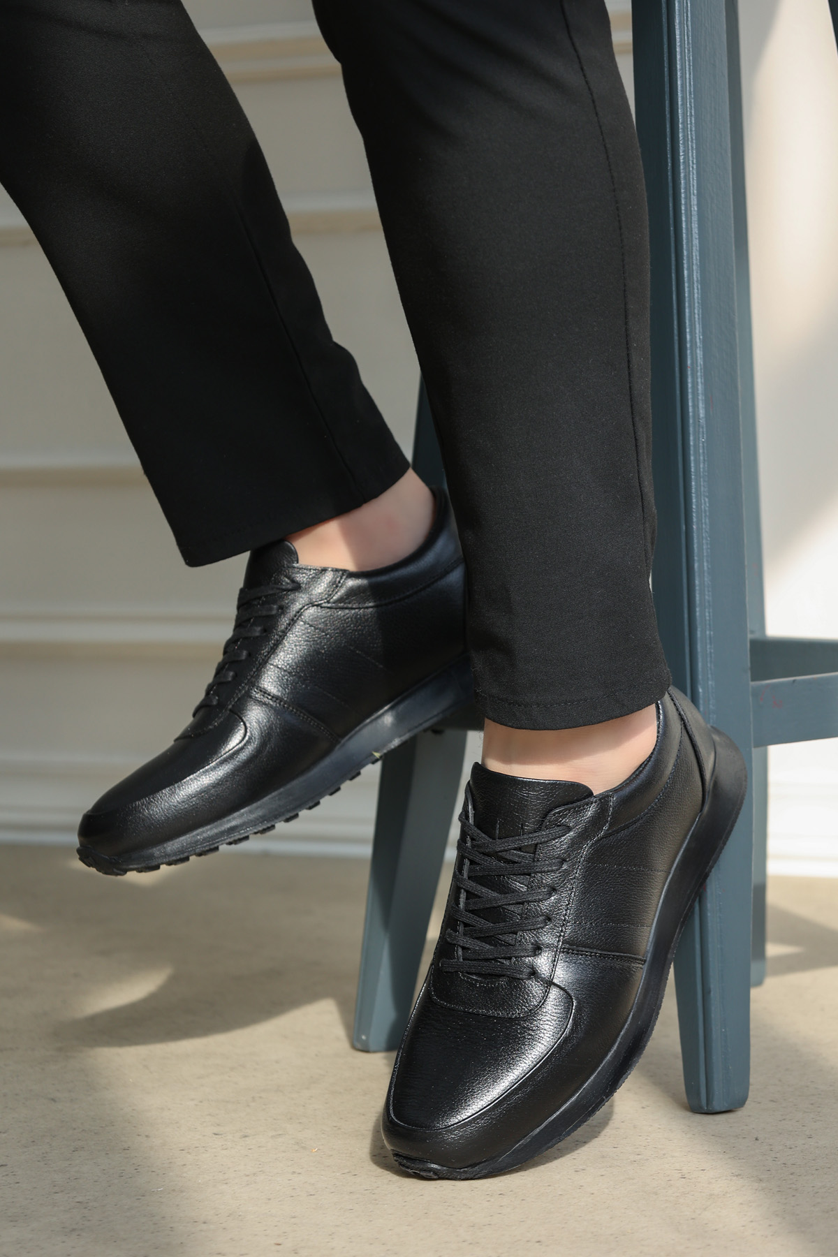 Hakiki Deri Erkek Casual Ayakkabı 951MA556 - Görsel 2