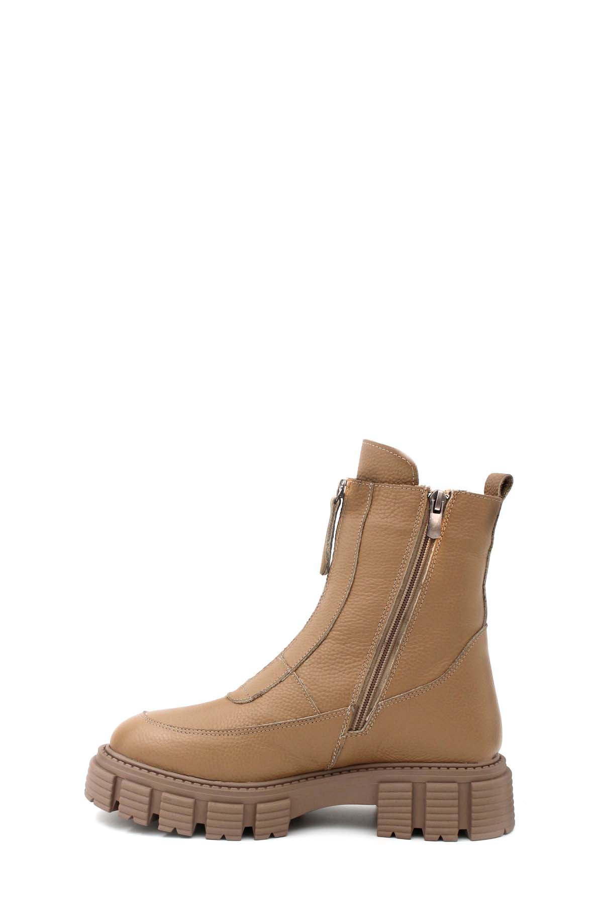 Hakiki Deri Kürklü Kadın Klasik Bot 710KZA6003 - Görsel 4