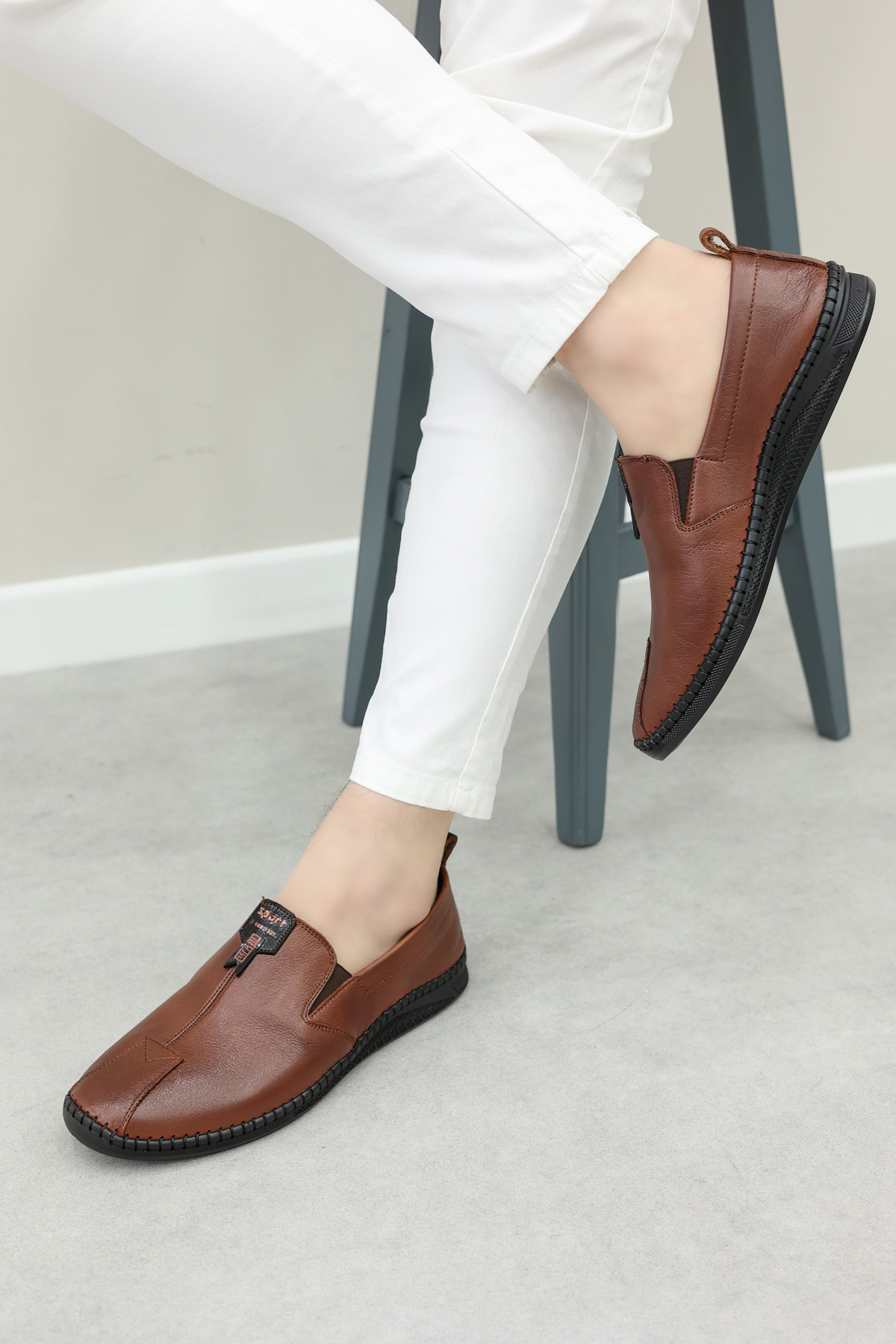 Hakiki Deri Erkek Casual Ayakkabı 126MA308 - Görsel 2