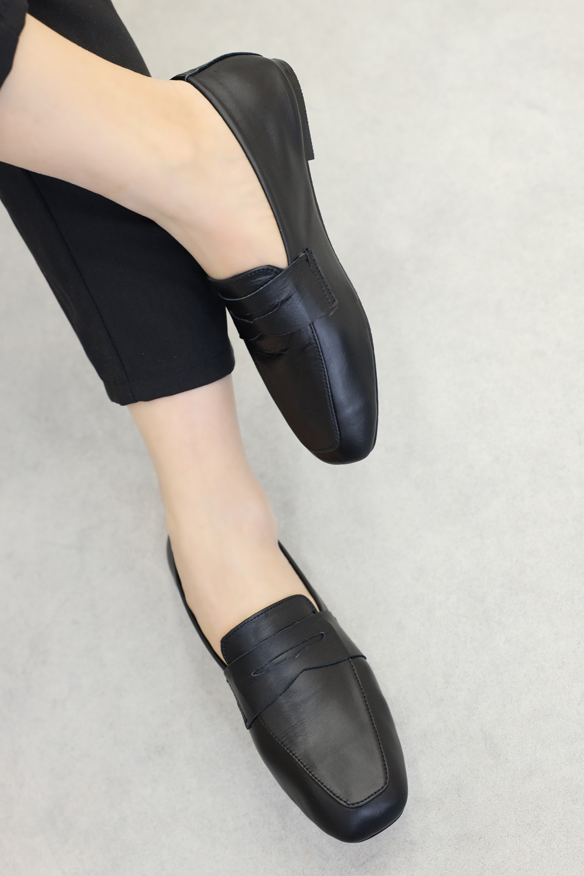 Hakiki Deri Kadın Babet Ayakkabı 210ZA0003 - Görsel 2