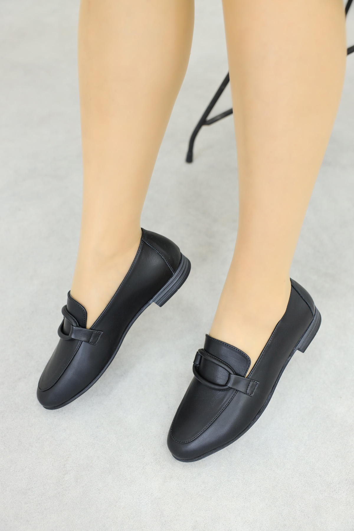 Hakiki Deri Kadın Babet Ayakkabı 657ZA5000 - Görsel 2