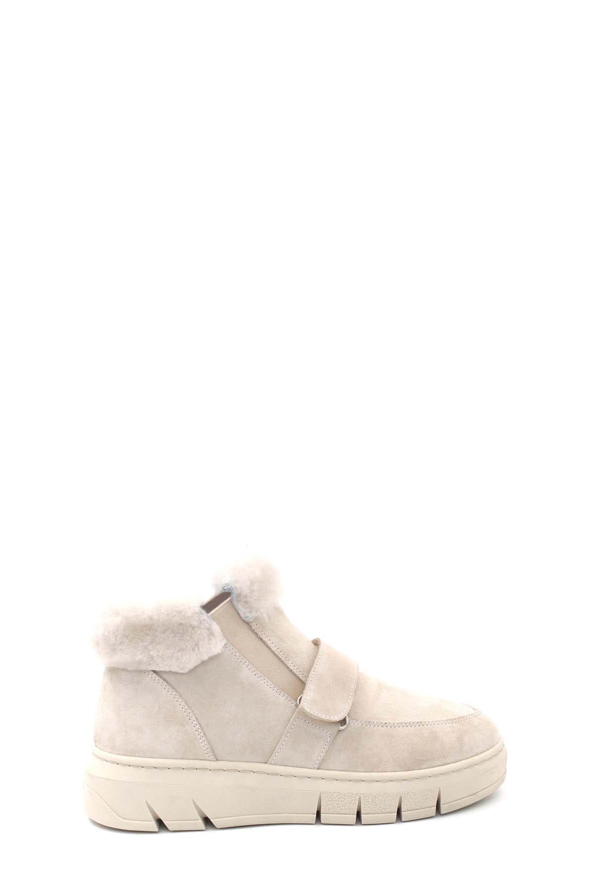 Hakiki Deri Kürklü Kadın Klasik Bot 916KZA3700 - Görsel 3