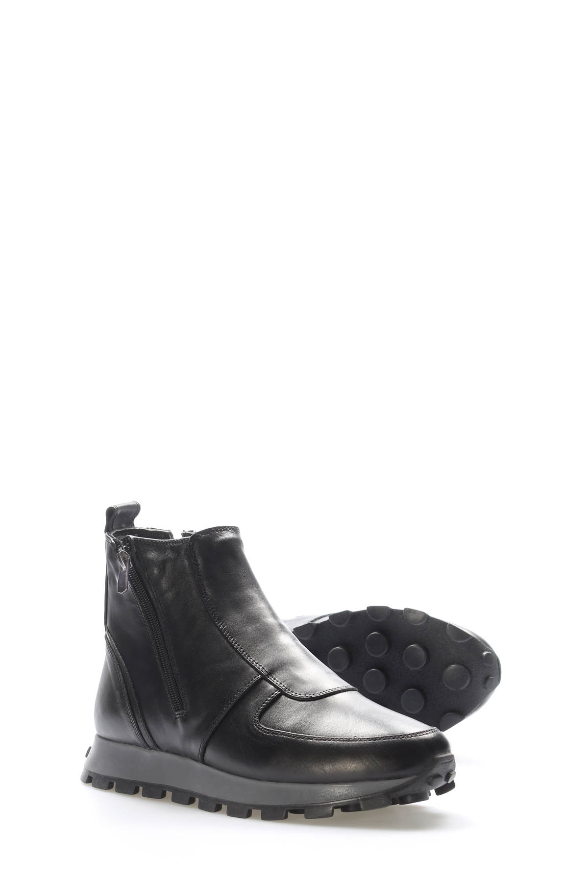 Hakiki Deri Kürklü Erkek Klasik Bot 154KMA1712 - Görsel 5