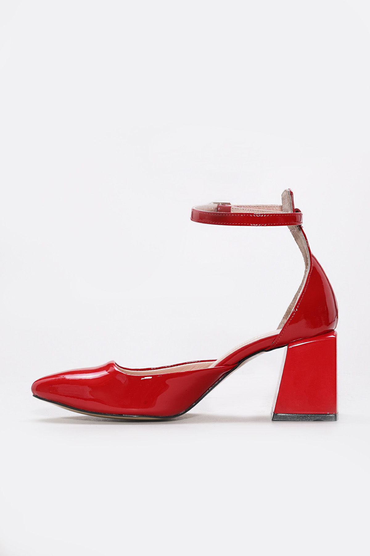 Hakiki Deri Kadın Kalın Topuklu Ayakkabı 064ZA113 - Görsel 4