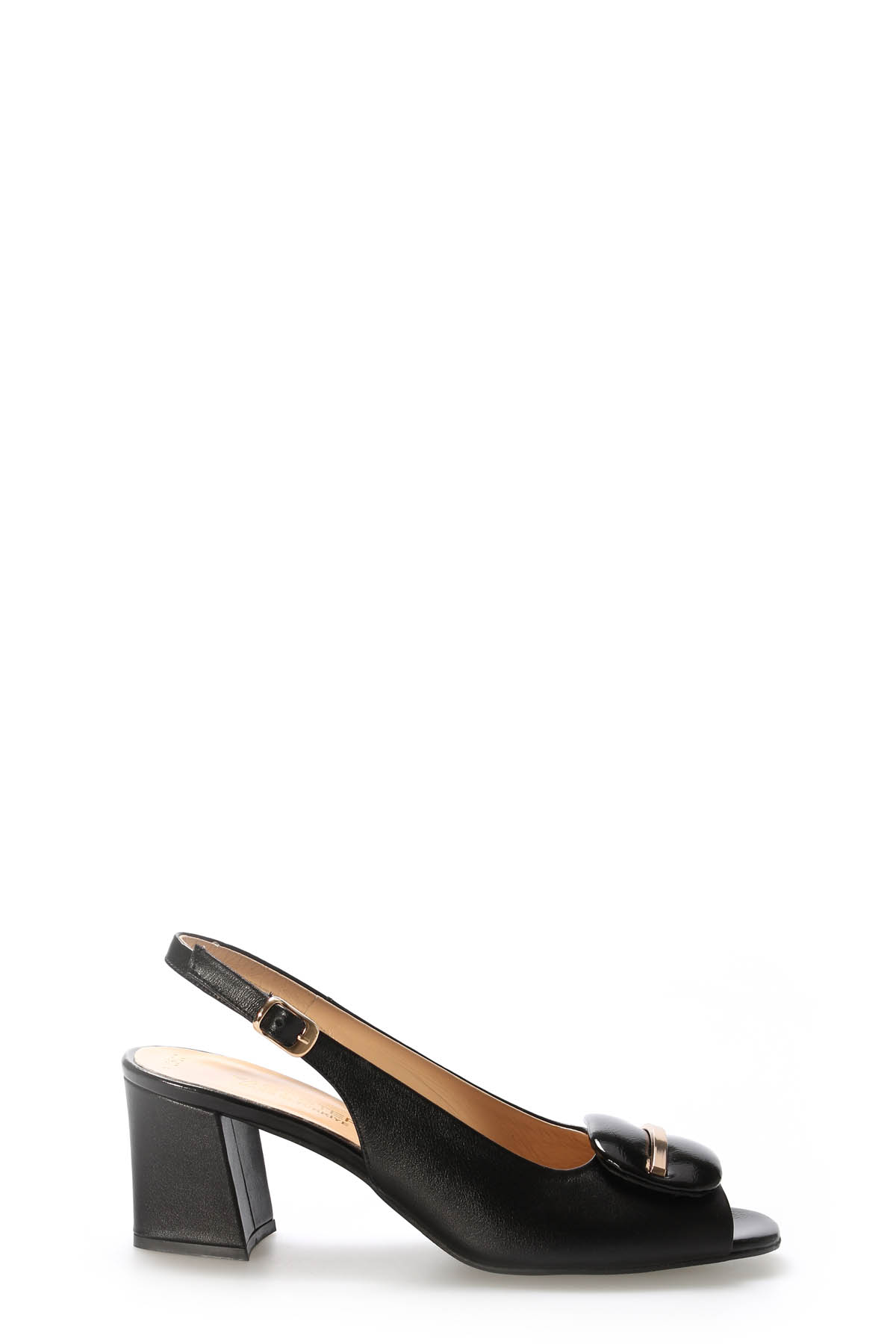 Hakiki Deri Kadın Kalın Topuklu Ayakkabı 215ZA2520 - Görsel 2