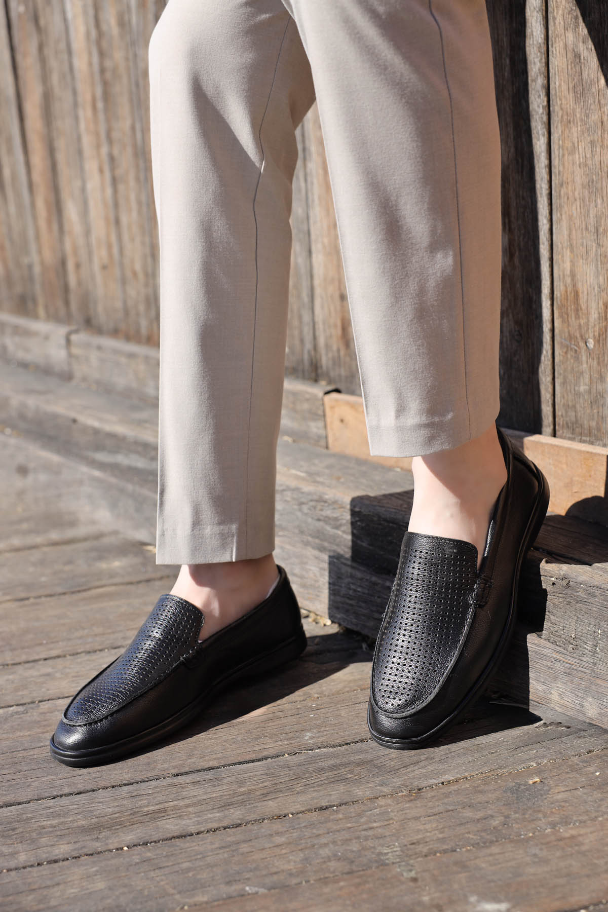 Hakiki Deri Erkek Casual Ayakkabı 819MA020LZR - Görsel 2