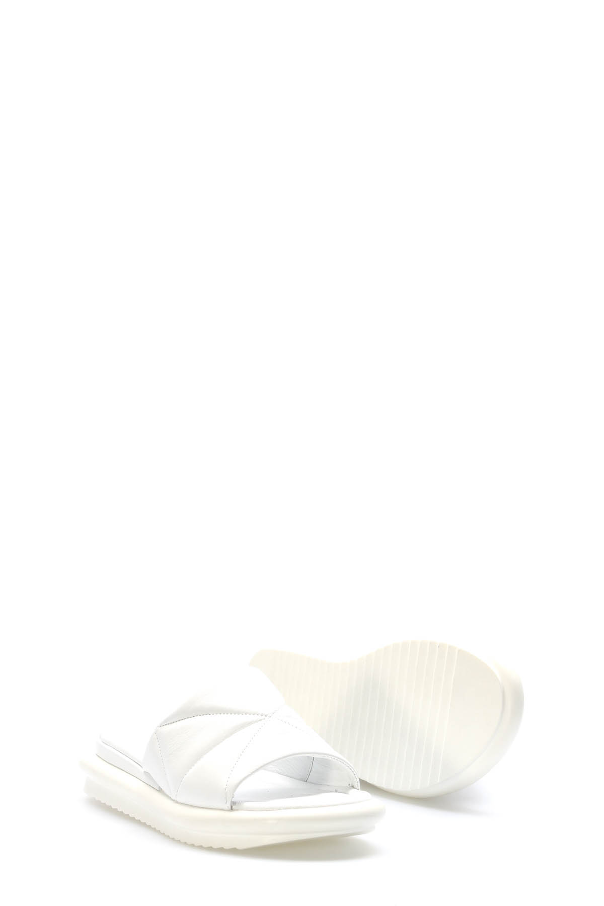 Hakiki Deri Kadın Düz Terlik 227ZAOP04 - Görsel 4