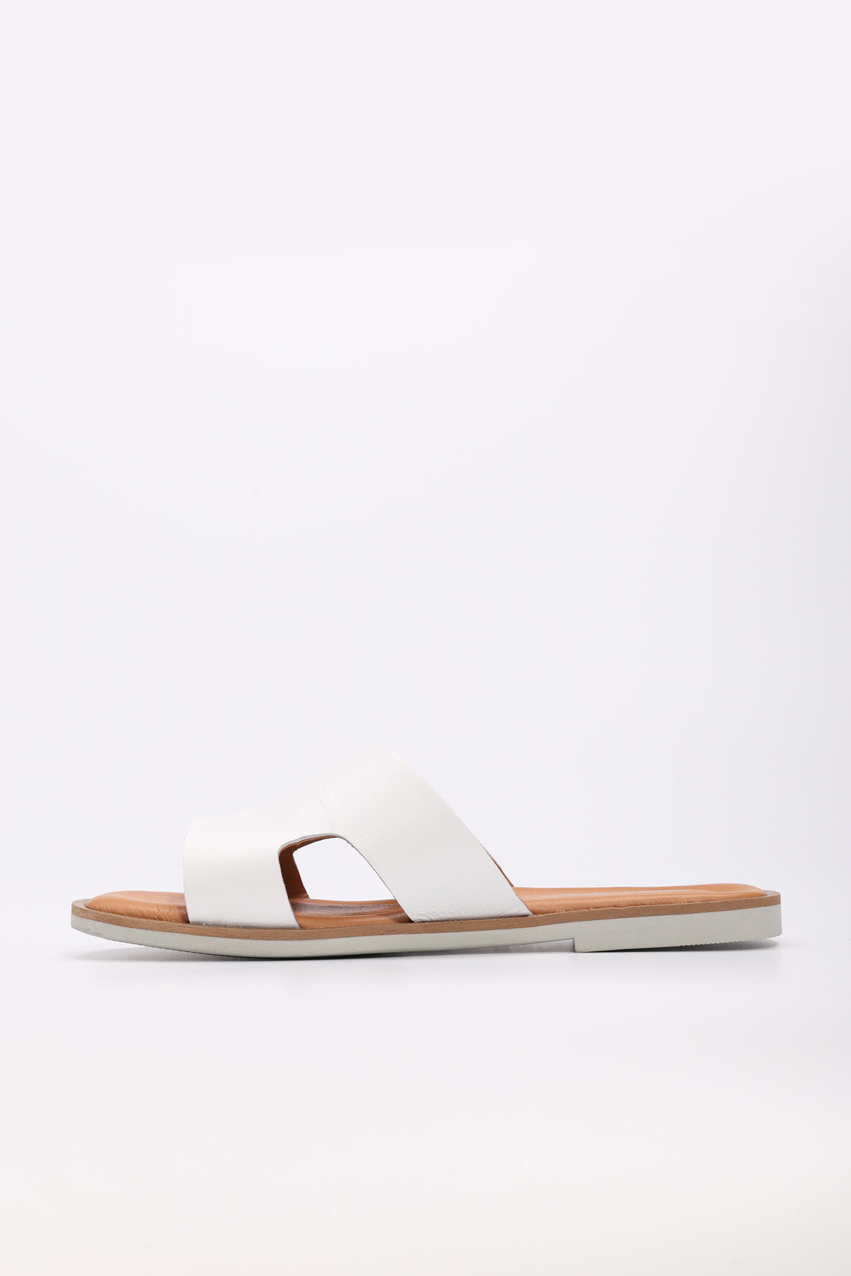 Hakiki Deri Kadın Düz Terlik 227ZA16408 - Görsel 3