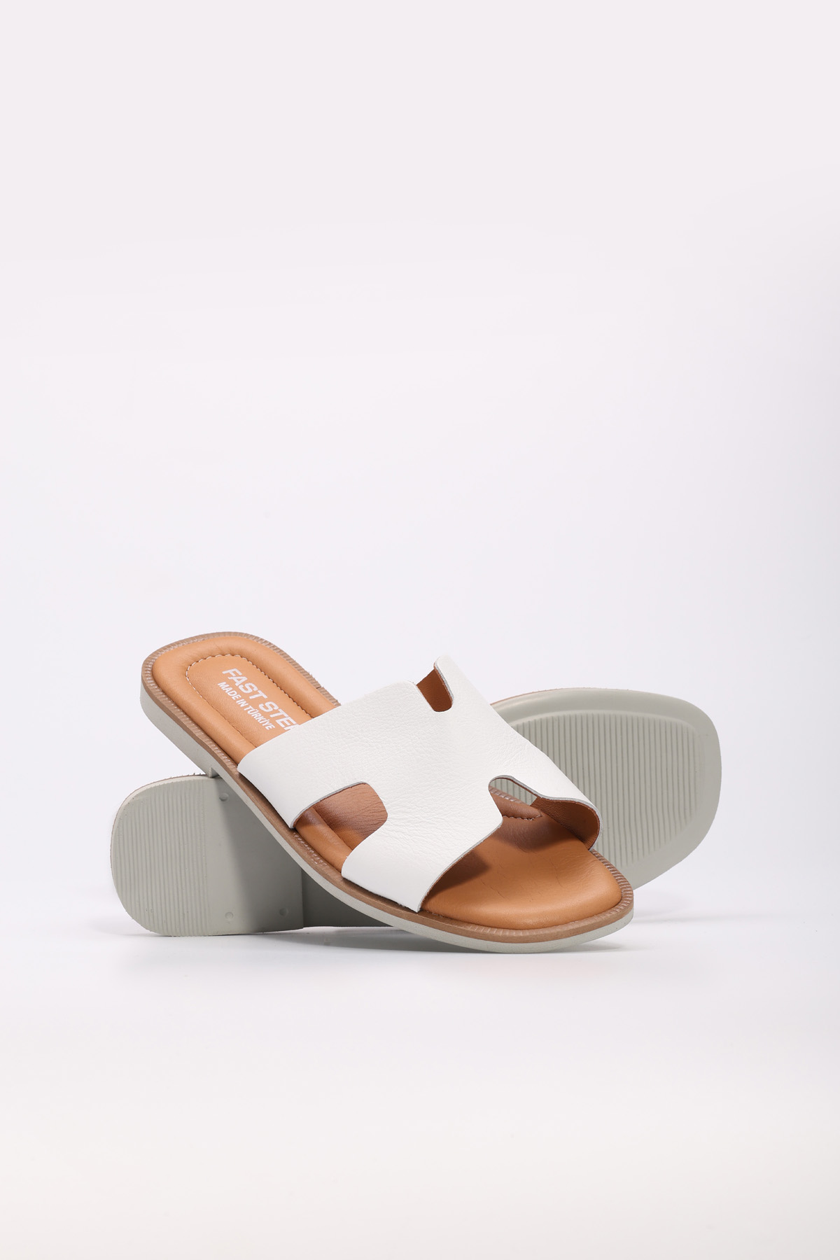 Hakiki Deri Kadın Düz Terlik 227ZA16408 - Görsel 4