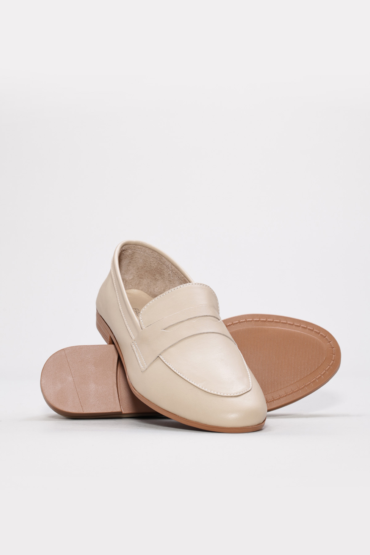 Hakiki Deri Kadın Babet Ayakkabı 419ZAE-15LP - Görsel 4