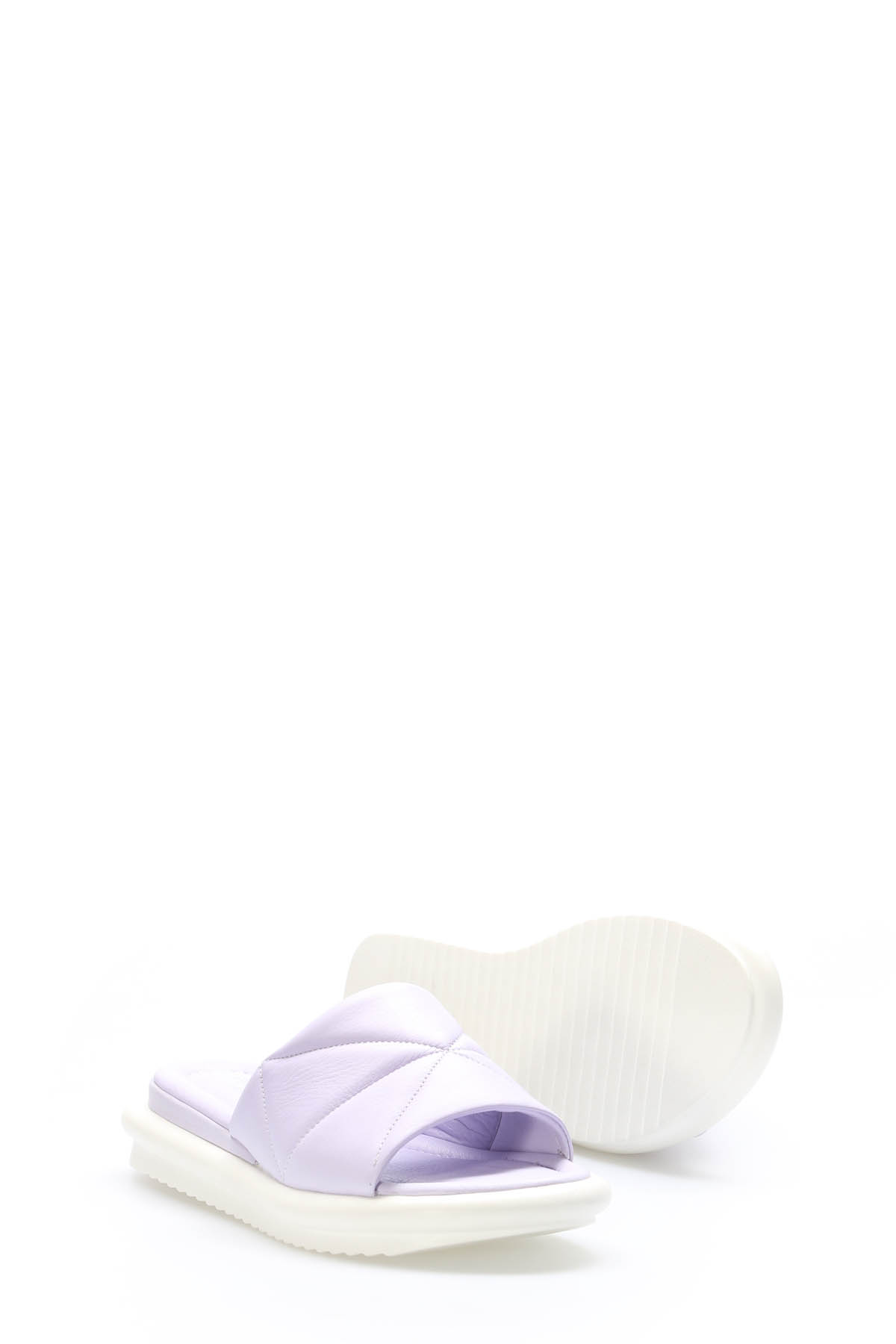 Hakiki Deri Kadın Düz Terlik 227ZAOP04 - Görsel 4