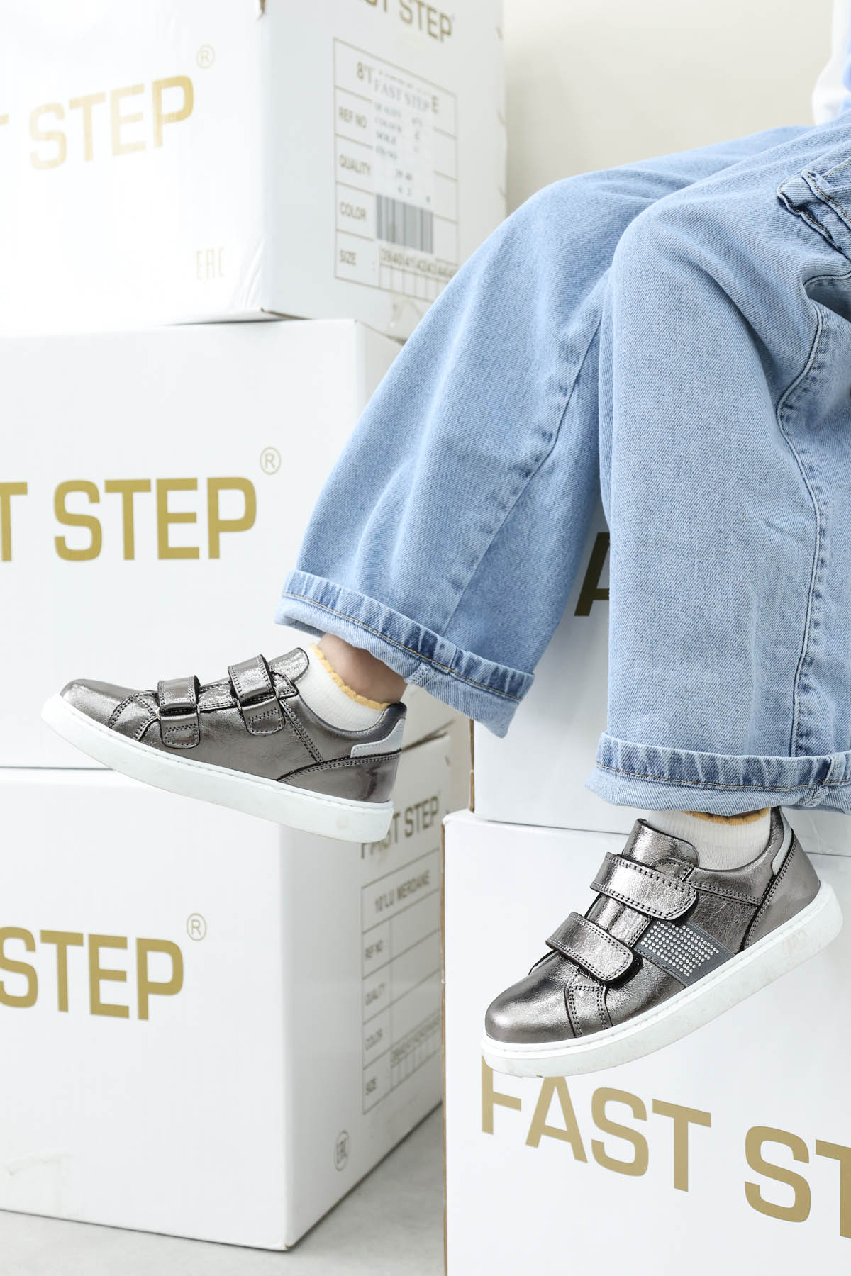 Hakiki Deri Kız Çocuk Casual Ayakkabı 612XA875 - Görsel 3