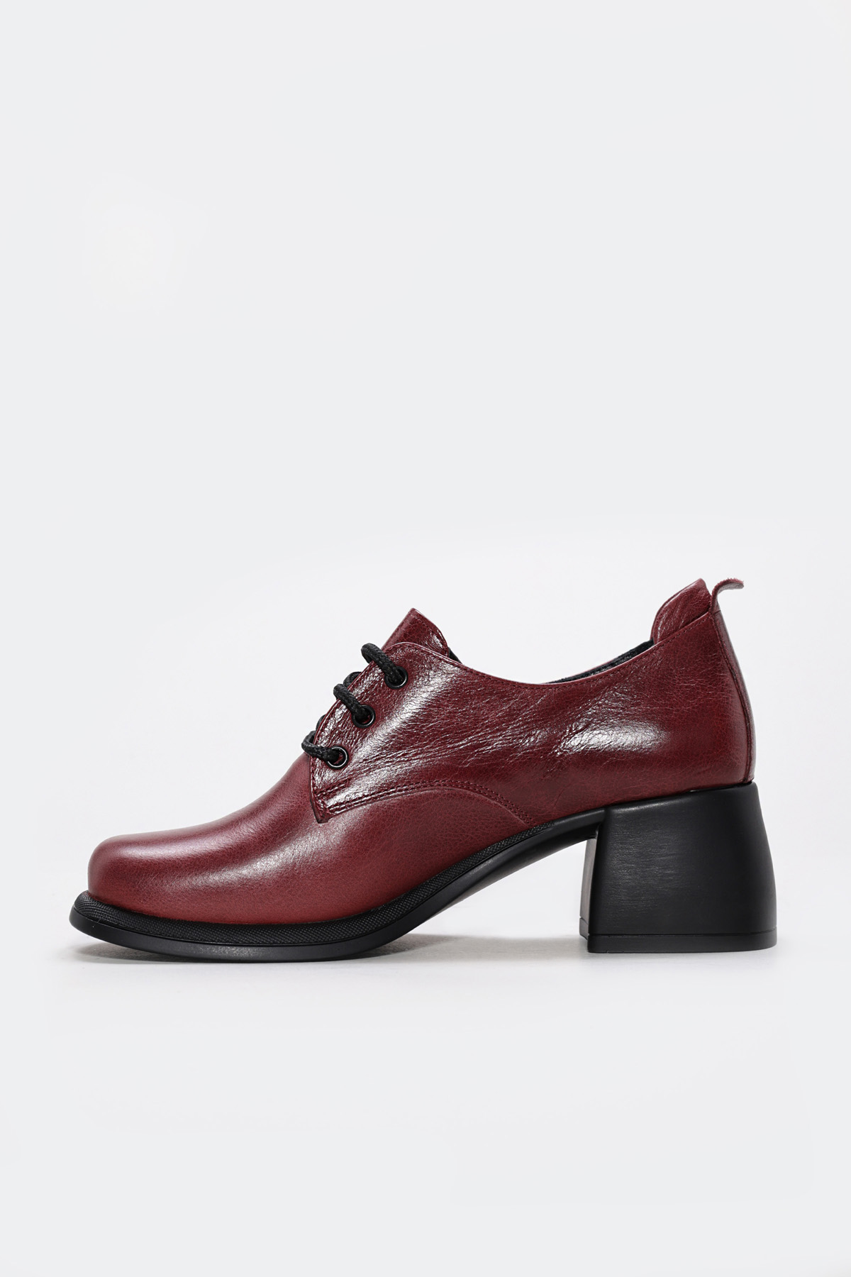 Hakiki Deri Kadın Kalın Topuklu Ayakkabı 217ZA801 - Görsel 3