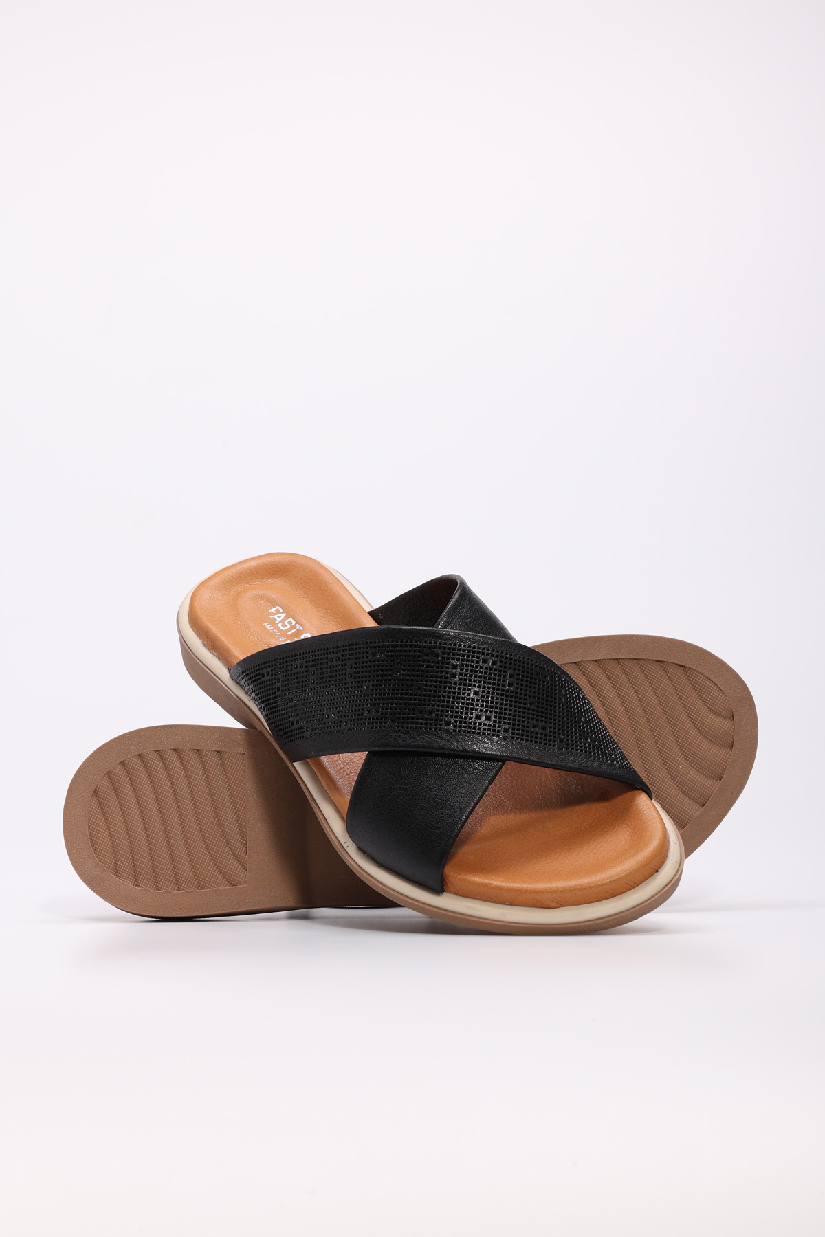 Hakiki Deri Kadın Düz Terlik 972ZA1201 - Görsel 4