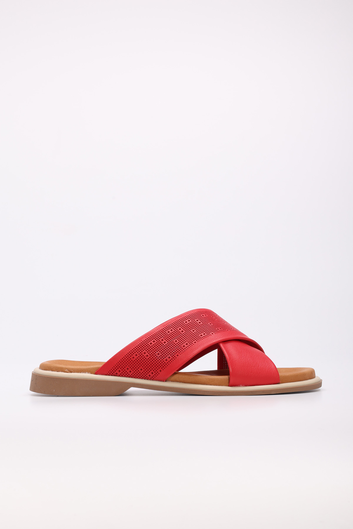 Hakiki Deri Kadın Düz Terlik 972ZA1201 - Görsel 2