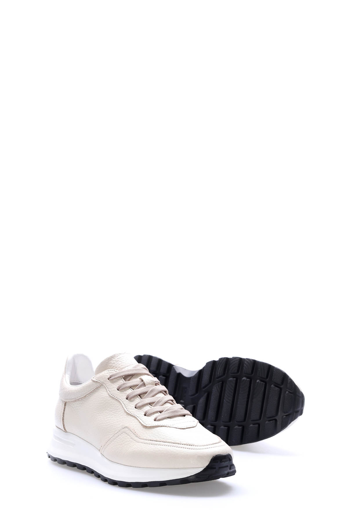 Fast Step Beyaz Fast Step Hakiki Deri Erkek Casual Ayakkabı 723MA5070