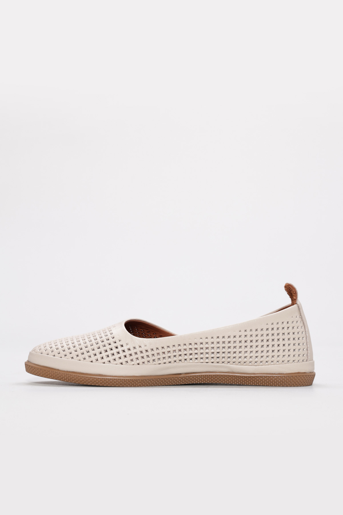 Hakiki Deri Kadın Babet Ayakkabı 419ZA2103 - Görsel 4